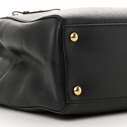 Fendi Vitello Elite Petite 2Jours Tote Black 9 of 17