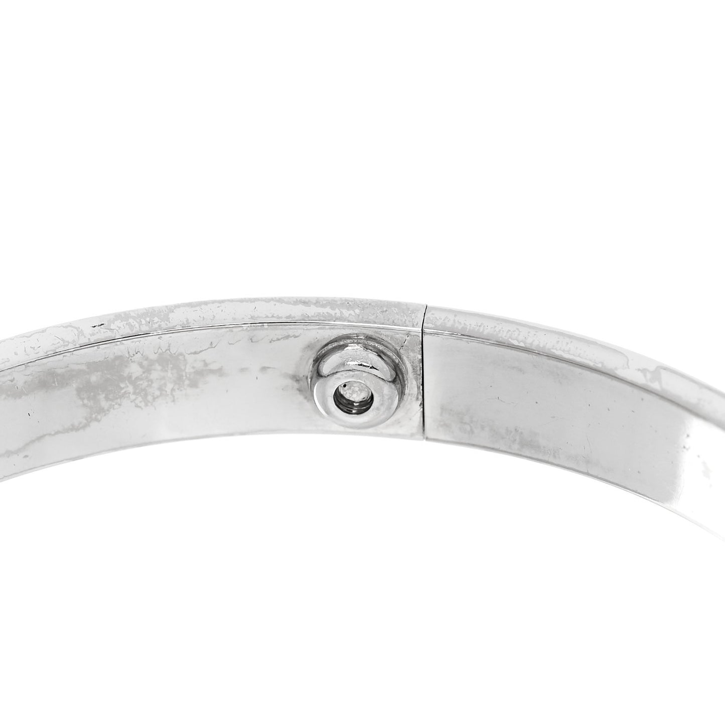 18K White Gold 4 Diamond Love Bracelet 18