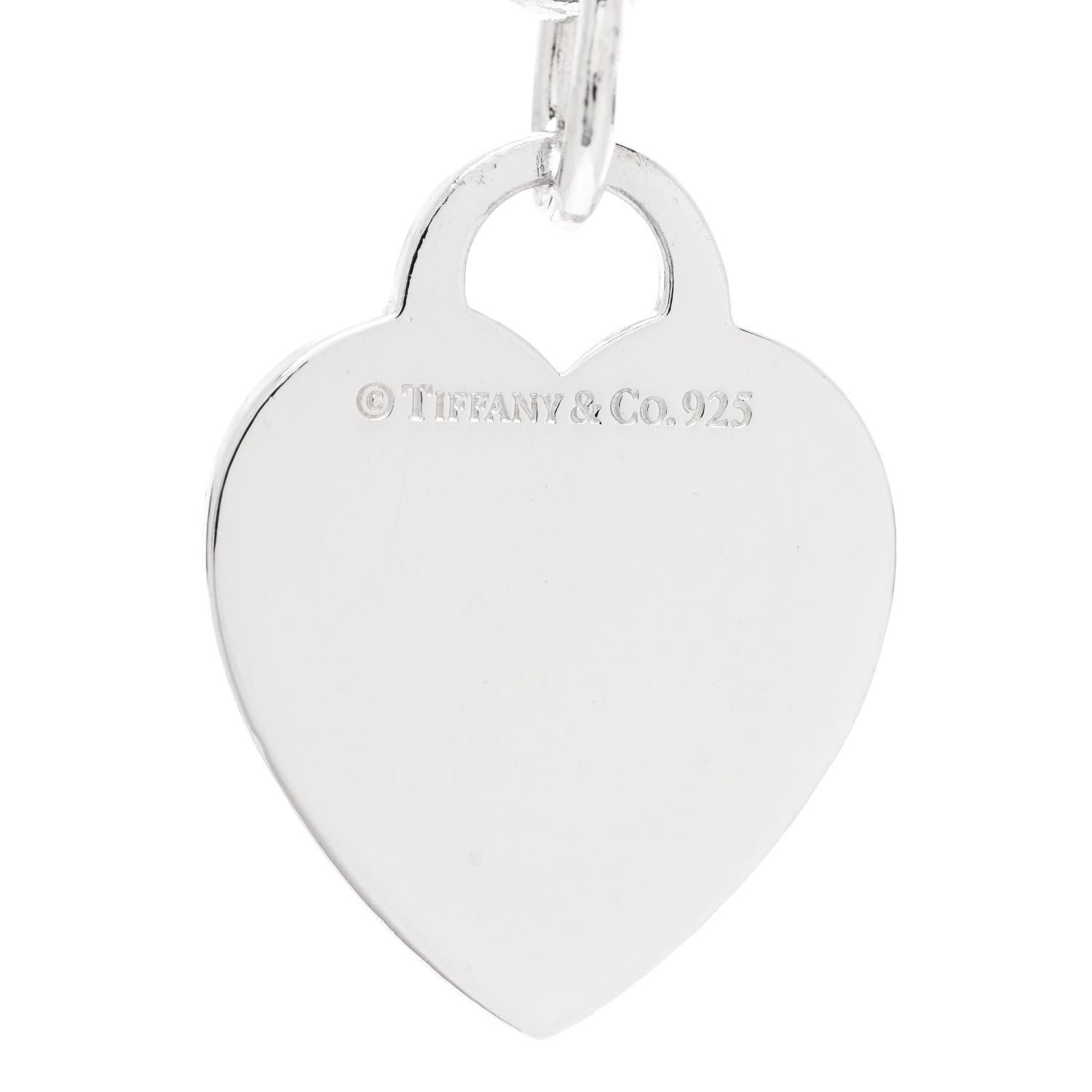 Tiffany Sterling Silver Heart Tag Toggle Bracelet 3 of 3