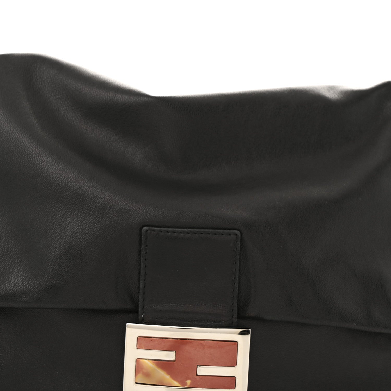 Fendi Vitello Savana Big Forever Mama Baguette Black 7 of 13