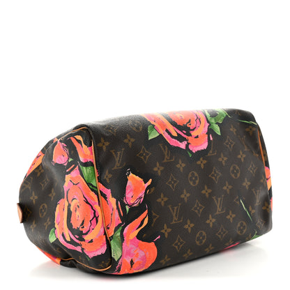 Louis Vuitton Monogram Roses Speedy 30 4 of 14