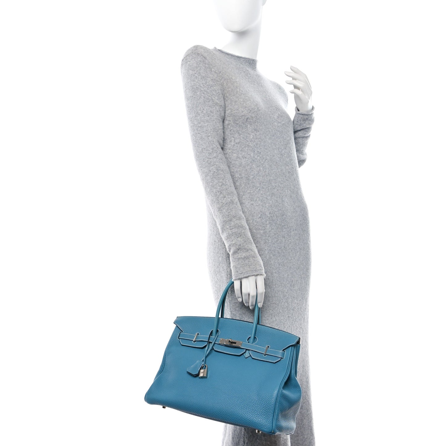 Togo Birkin 35 Blue Jean