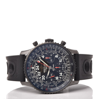 Breitling Black Steel Rubber 43mm Navitimer Cosmonaute Chronograph Automatic Watch Black MB0210B6 3 of 13
