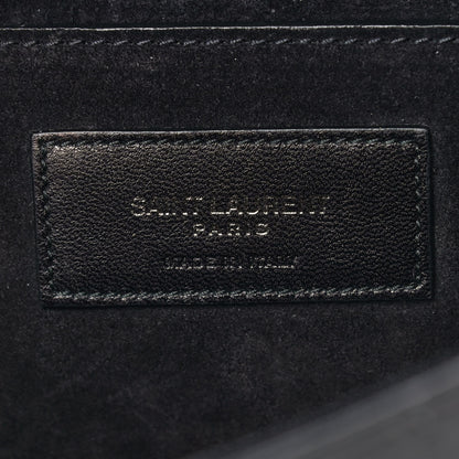 Saint Laurent Glossy Eelskin Small Monogram Kate Satchel Black 5 of 10