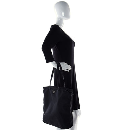 Prada Tessuto Nylon Tote Black 2 of 7