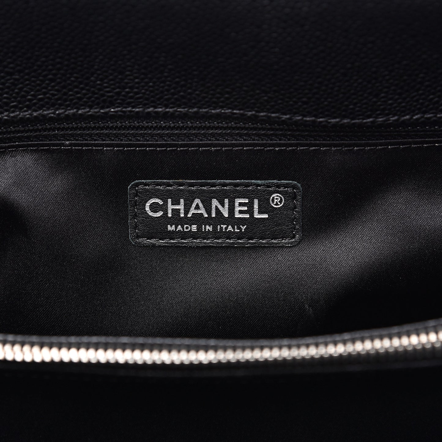 Caviar Quilted Grand Shopping Tote GST Black