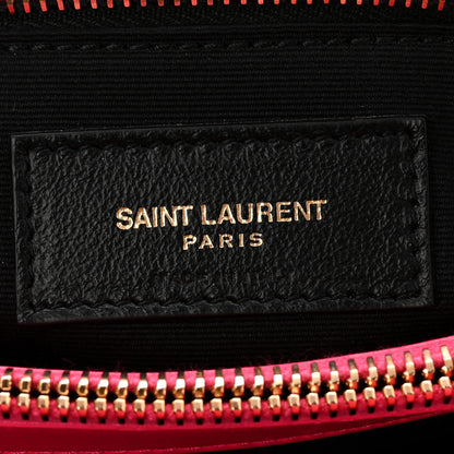 Saint Laurent Calfskin Y Quilted Monogram Medium Loulou Chain Satchel Freesia 6 of 10