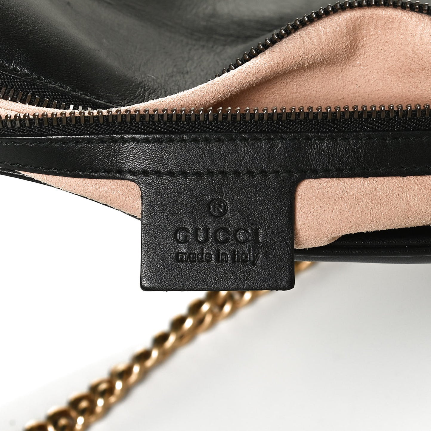 Calfskin Matelasse Medium GG Marmont Shoulder Bag Black