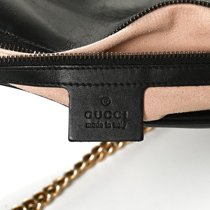 Gucci Calfskin Matelasse Medium GG Marmont Shoulder Bag Black 6 of 11