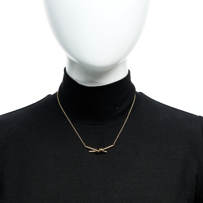 Tiffany 18K Yellow Gold Knot Necklace 2 of 6