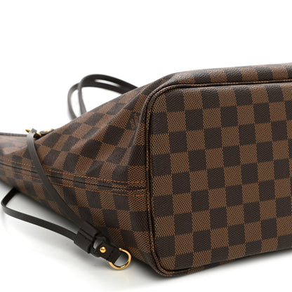 Louis Vuitton Damier Ebene Neo Neverfull MM Rose Ballerine 10 of 12
