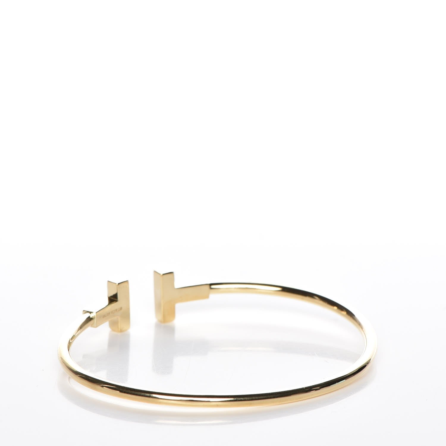 Tiffany 18K Yellow Gold T Wire Bracelet 3 of 5