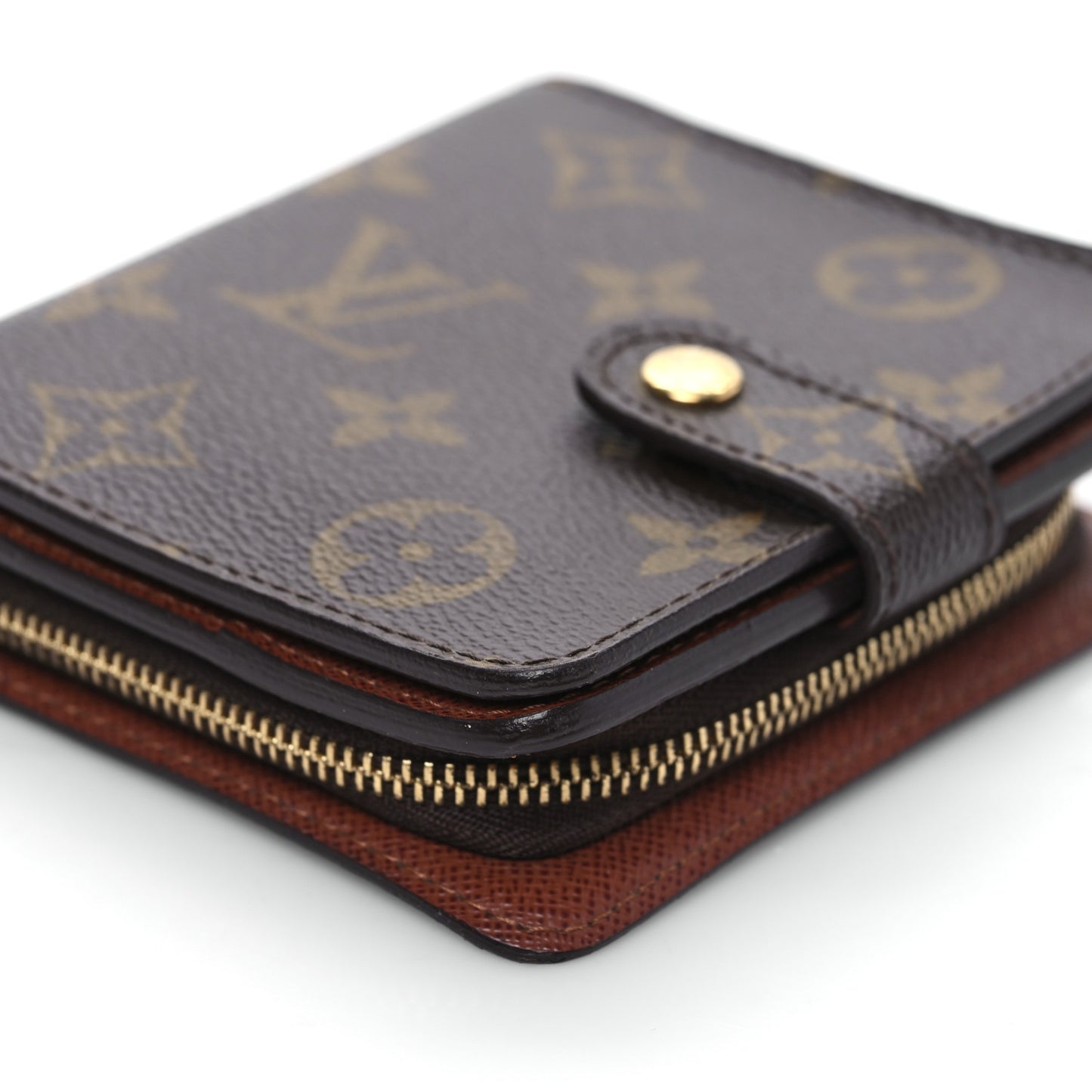 Monogram Compact Zippe Zipped Wallet