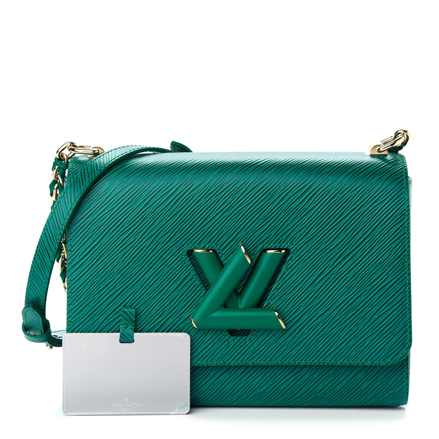 Louis Vuitton Epi Twist Shoulder Bag MM Emeraude 1 of 7