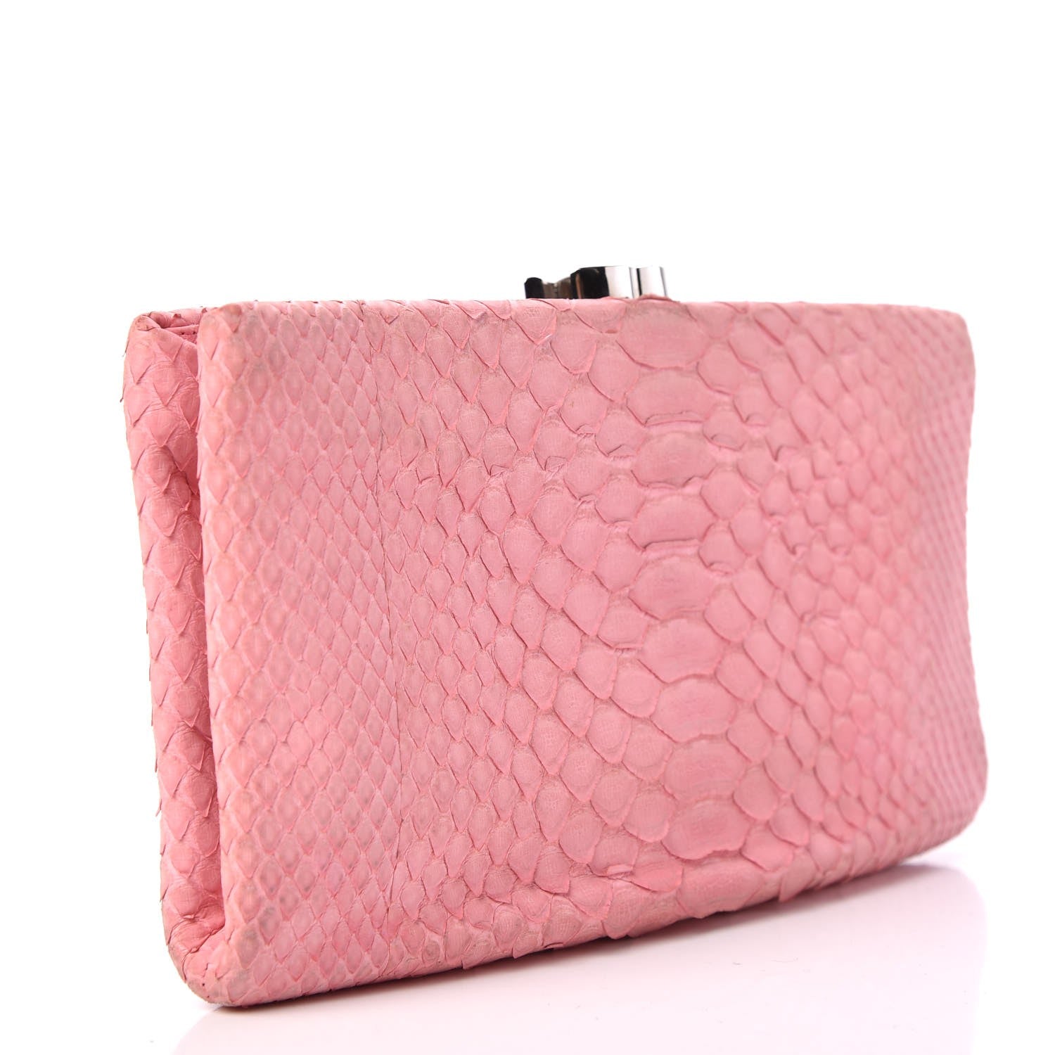 Chanel Python Timeless Clutch Pink 3 of 13