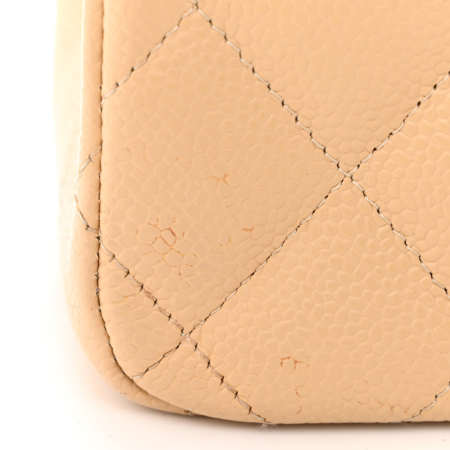 Chanel Caviar Quilted Jumbo Double Flap Beige 16 of 18