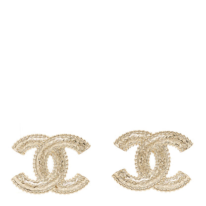 Chanel Metal CC Earrings Gold 1 of 5