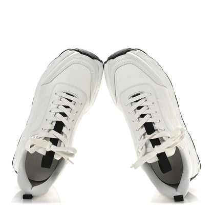 Hermes Parachute Fabric Calfskin Impulse Sneakers 40 White 2 of 10