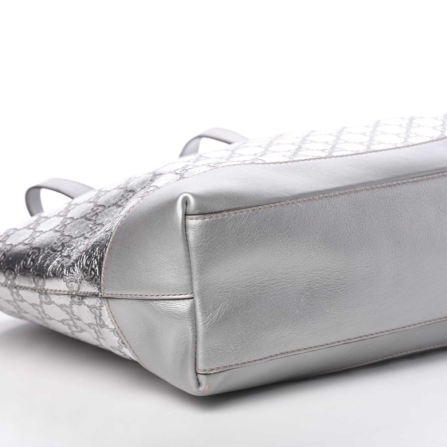 Gucci Guccissima Large Tote Silver 12 of 13