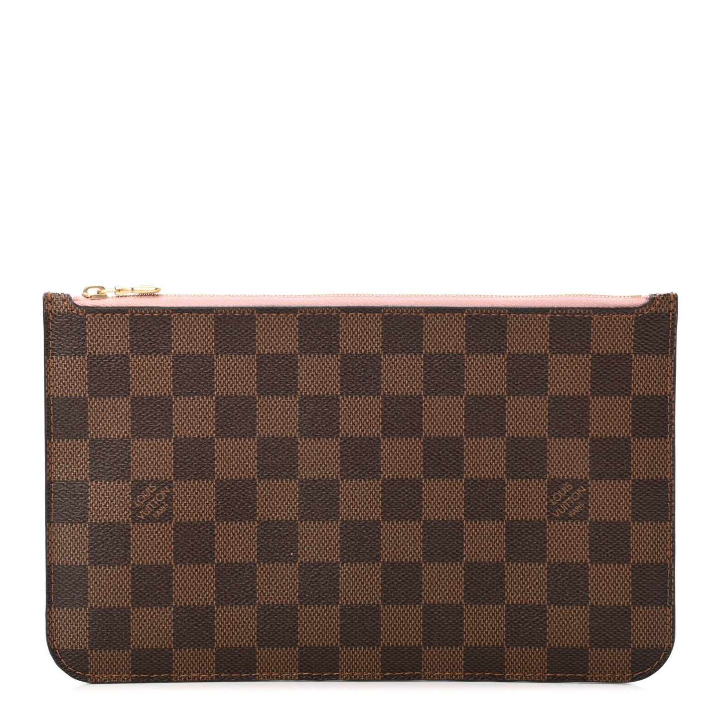 Damier Ebene Neverfull MM GM Pochette Rose Ballerine