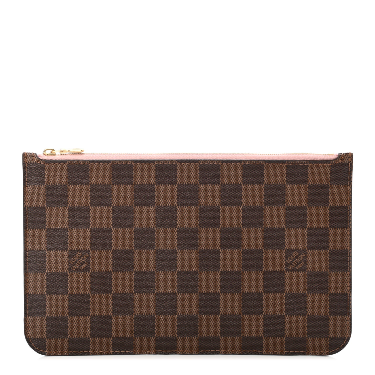 Louis Vuitton Damier Ebene Neverfull MM GM Pochette Rose Ballerine 1 of 4
