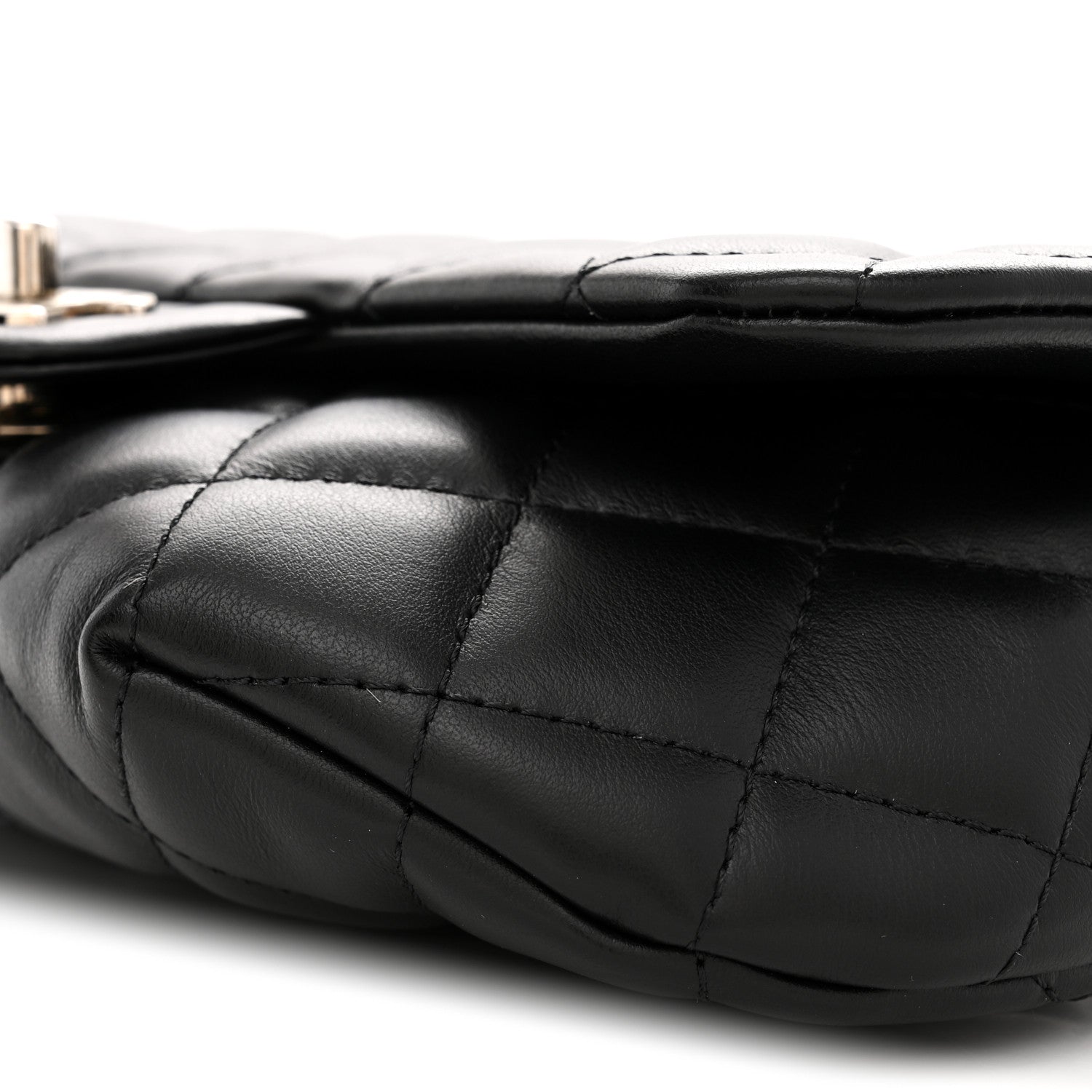 Chanel Calfskin Quilted CC Uniform Flap Belt Bag Black 10 of 10