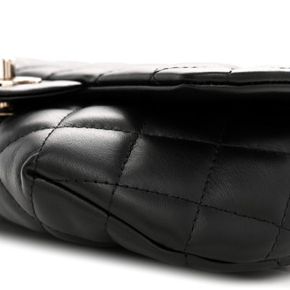 Chanel Calfskin Quilted CC Uniform Flap Belt Bag Black 10 of 10