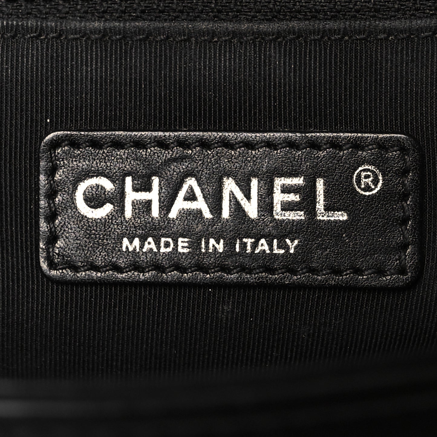 Patent Chevron Quilted New Medium Boy Flap Black