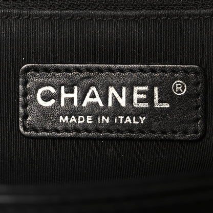 Chanel Patent Chevron Quilted New Medium Boy Flap Black 6 of 11