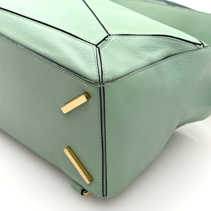 Loewe Calfskin Medium Puzzle Bag Sea Water Green 9 of 9