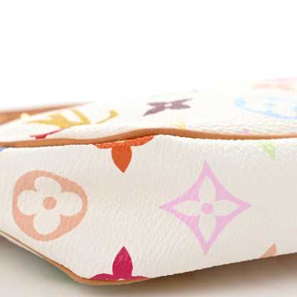 Louis Vuitton Monogram Multicolor Pochette Accessories White 10 of 11