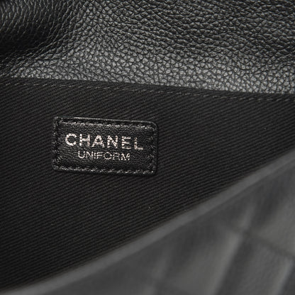 Chanel Grained Calfskin Quilted 2.55 Reissue Flap Belt Bag Clutch Black 6 of 10