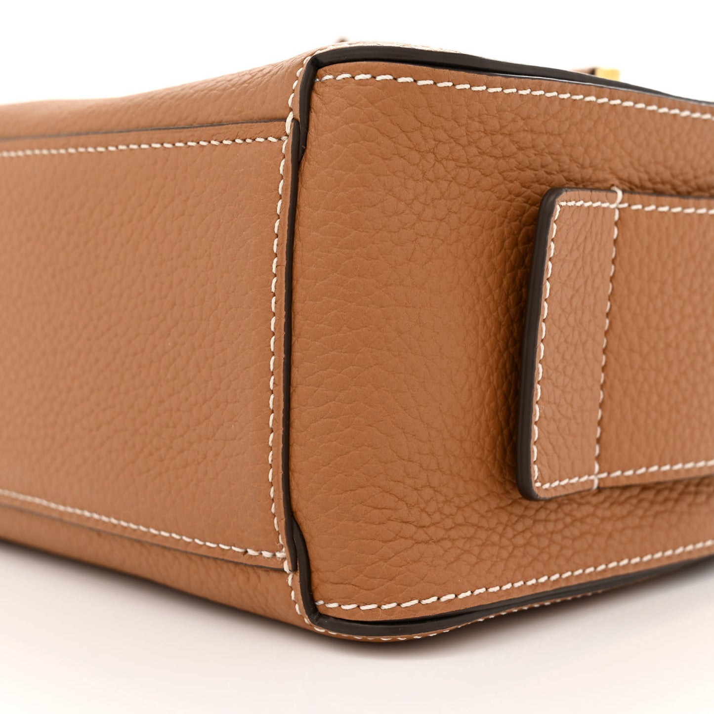 Taurillon Soft Mini Cool Box Satchel Vegetal Ivory