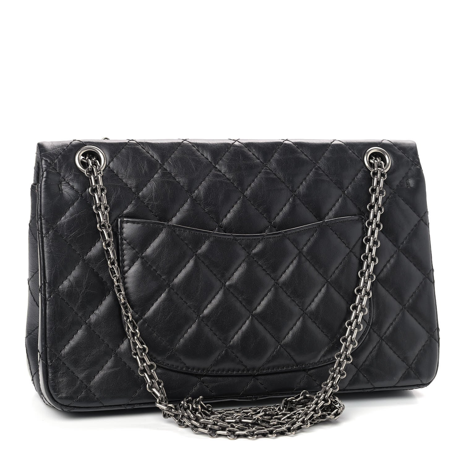 Chanel Aged Calfskin Quilted 2.55 Reissue 226 Flap Black 3 of 9