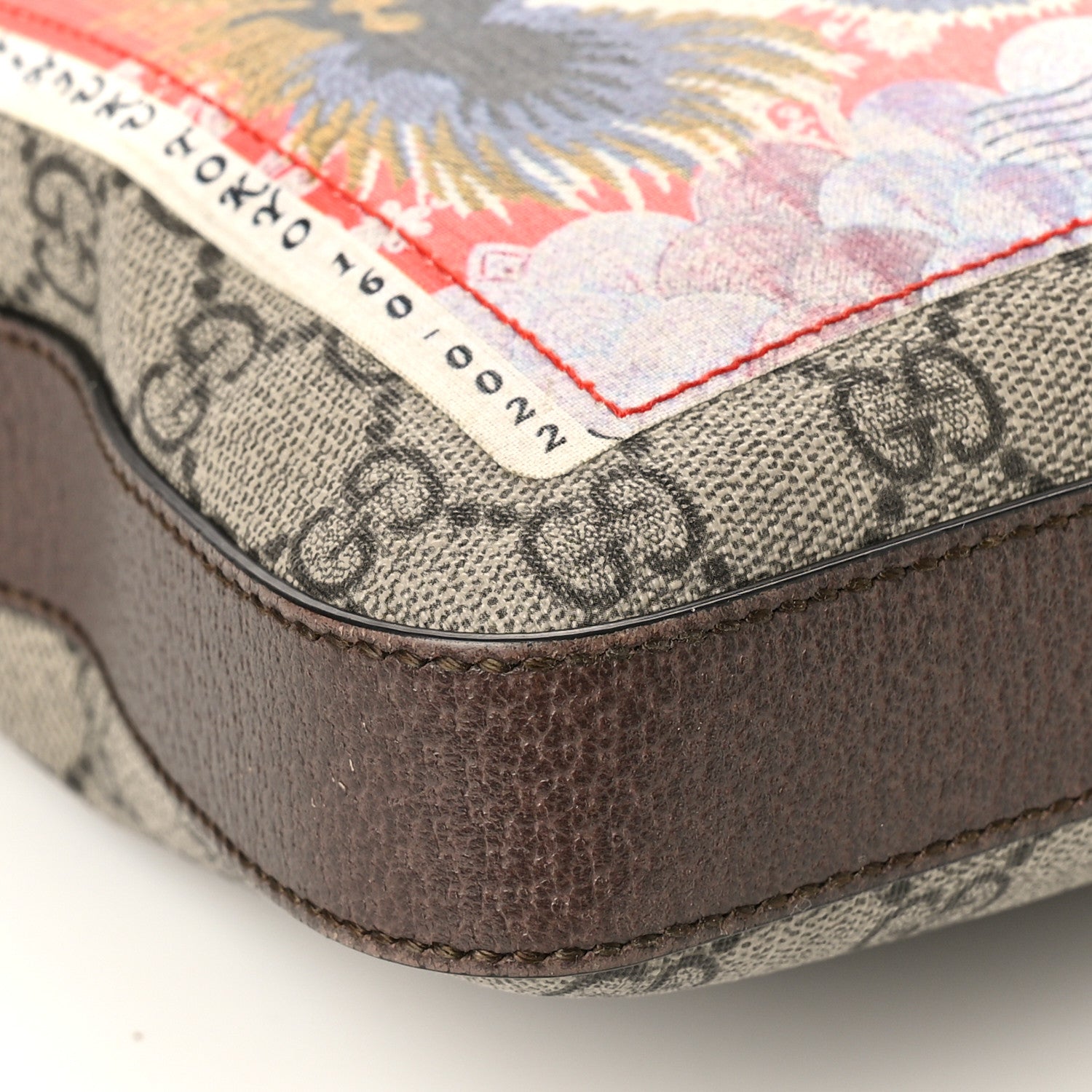 Gucci Soft GG Supreme Monogram Courrier Web Medium Flat Messenger Bag Beige New Acero Multicolor 8 of 11