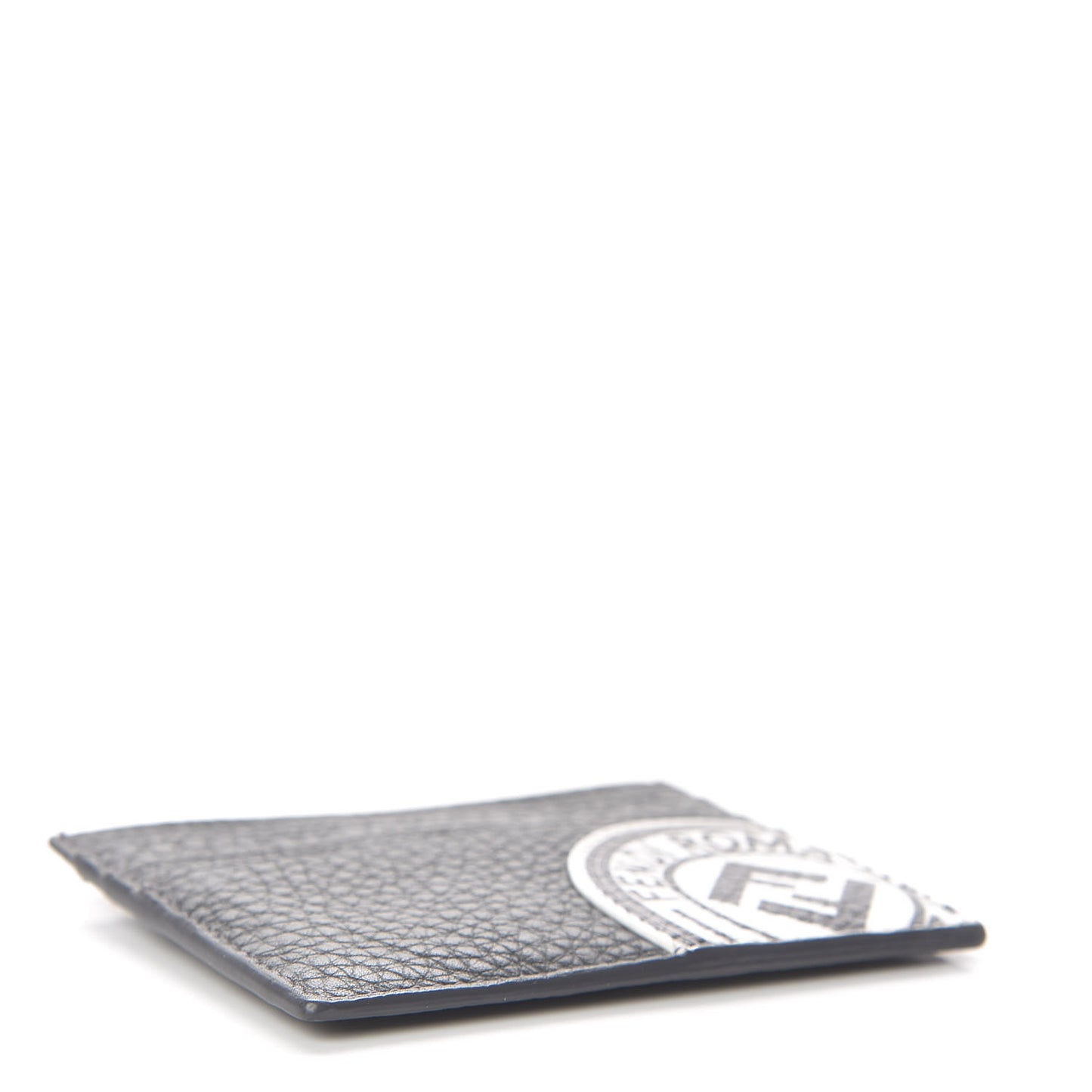 Cuoio Romano Stamp Patch Card Holder Asfalto
