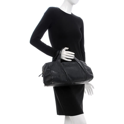 Chanel Calfskin CC Chevron All Day Long Boston Black 2 of 18