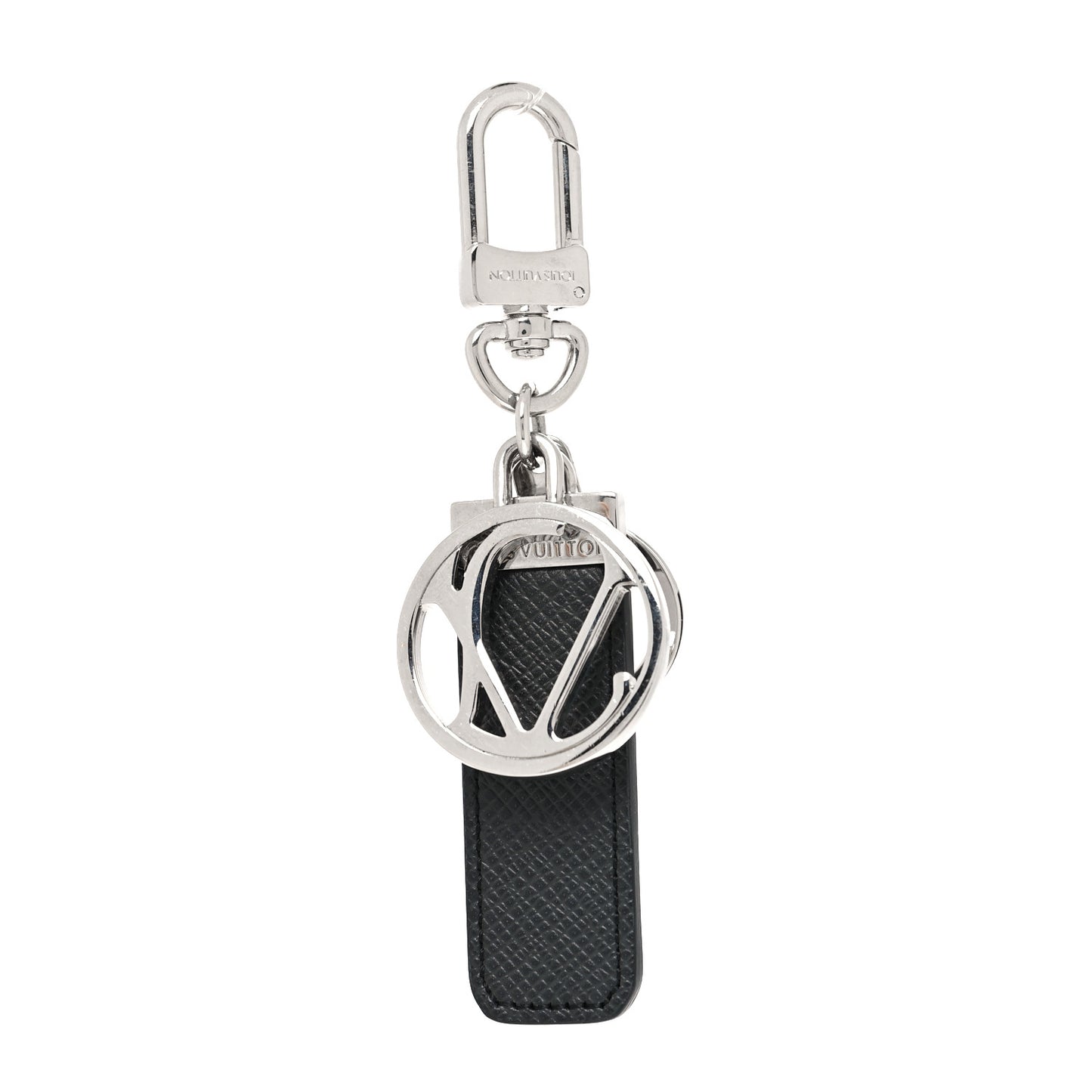 Taiga Calfskin LV Club Key Holder Ardoise