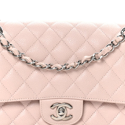 Chanel Caviar Quilted Medium Double Flap Light Pink 8 of 10