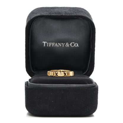 Tiffany 18K Yellow Gold Diamond Atlas Pierced Ring 49 4.75 5 of 5