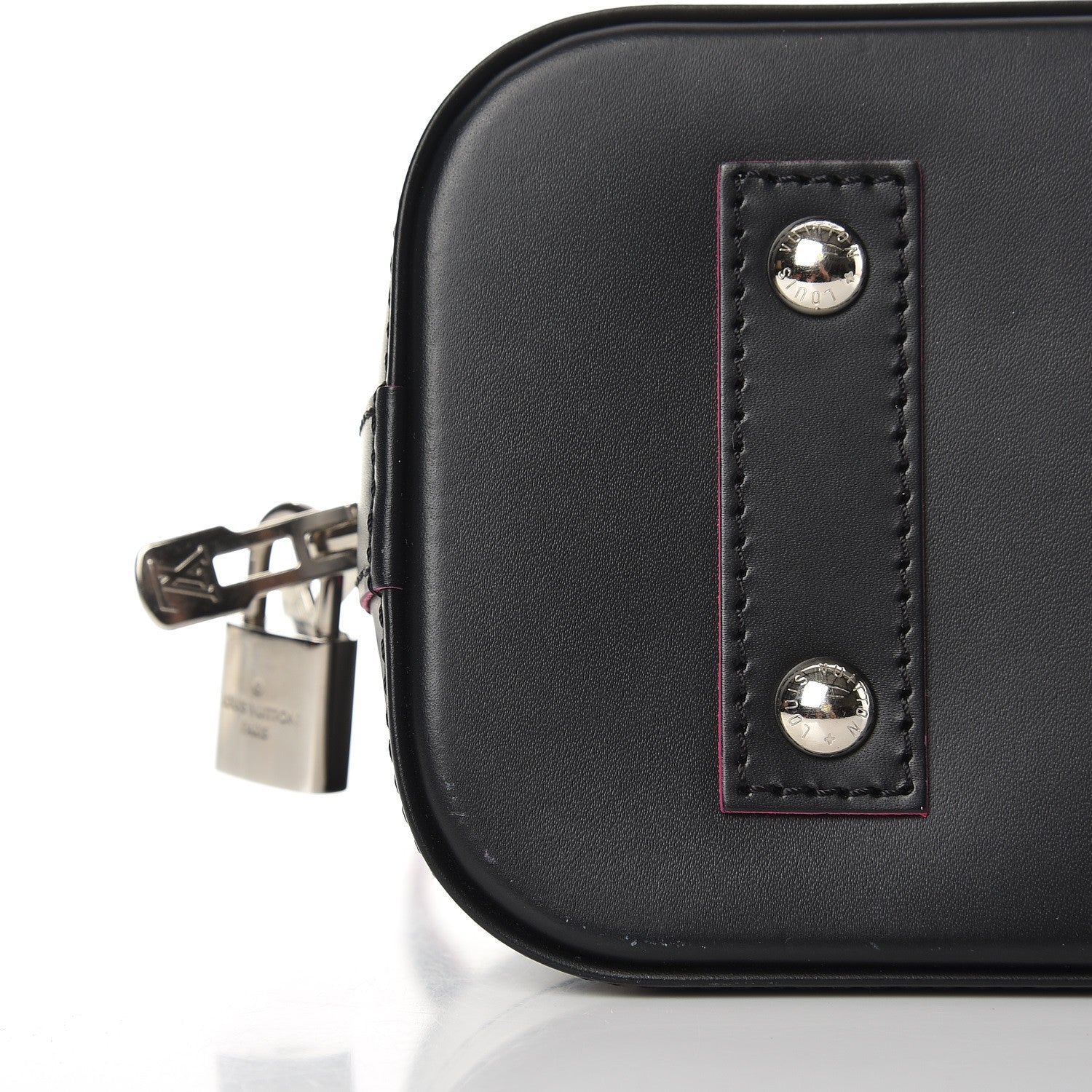 Louis Vuitton Epi Alma BB Black Hot Pink 9 of 10