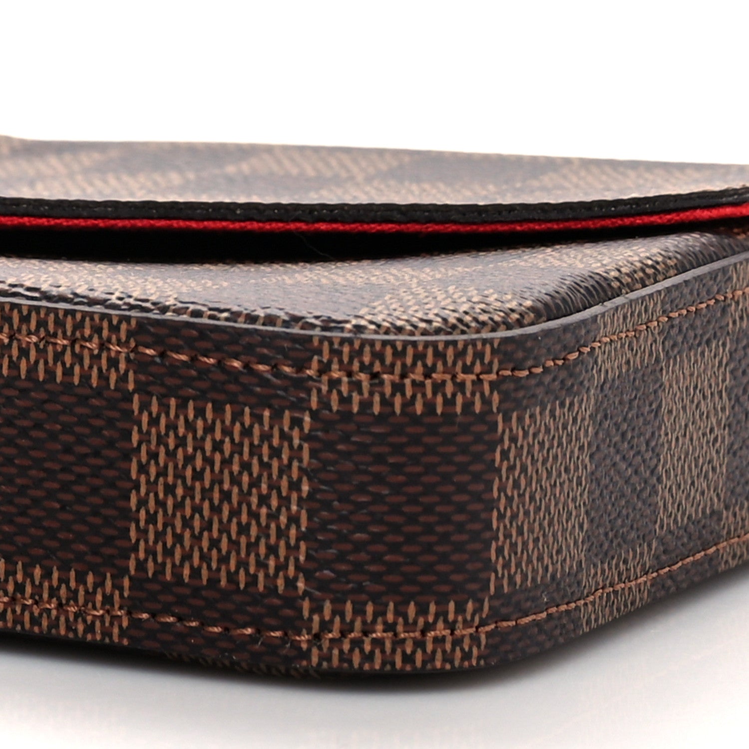 Louis Vuitton Damier Ebene Pochette Felicie Chain Wallet 13 of 13