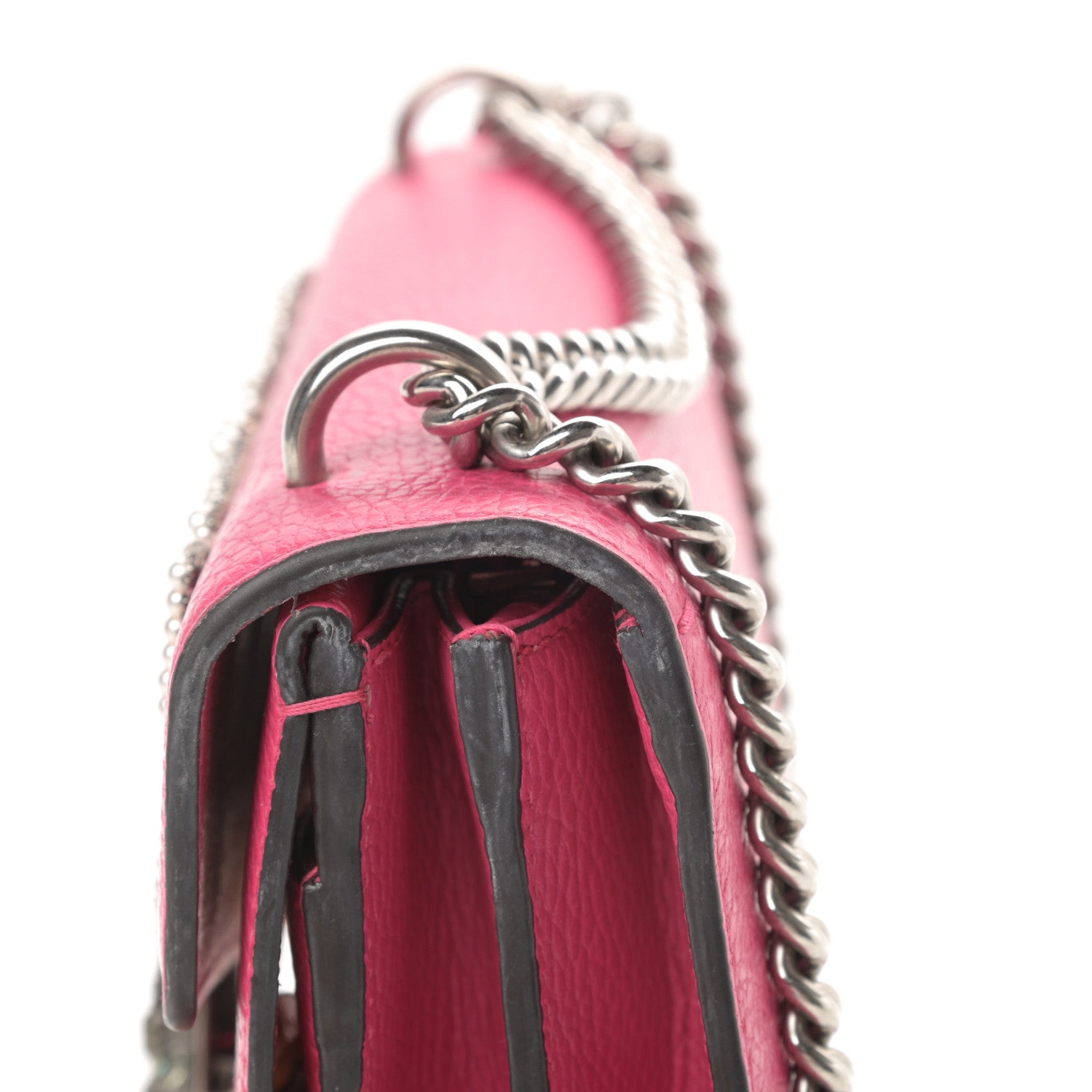 Gucci Pebbled Calfskin Embellished Guccify Small Dionysus Shoulder Bag Rosa 16 of 16