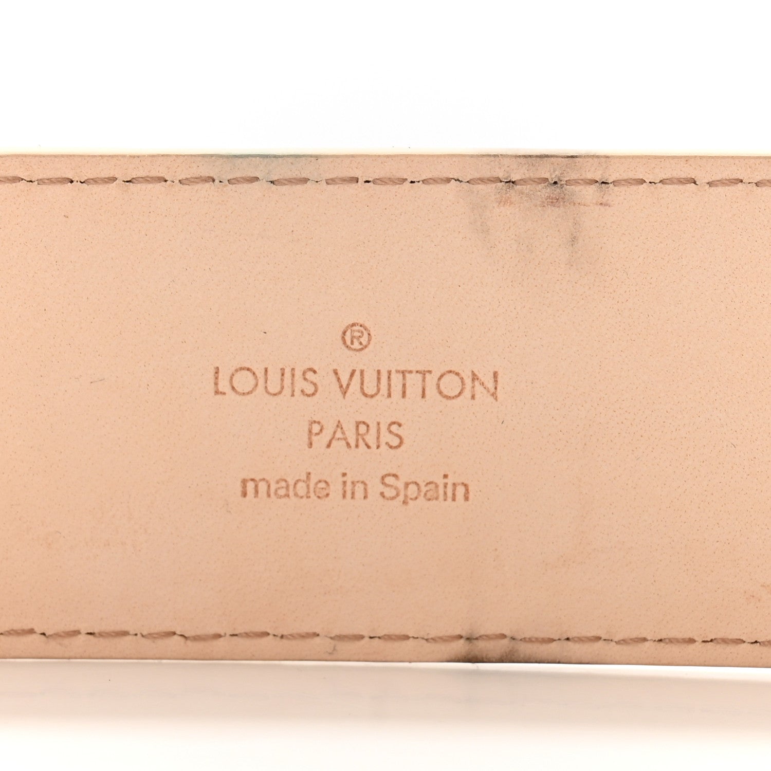Louis Vuitton Damier Azur 40mm LV Initiales Belt 85 34 5 of 9