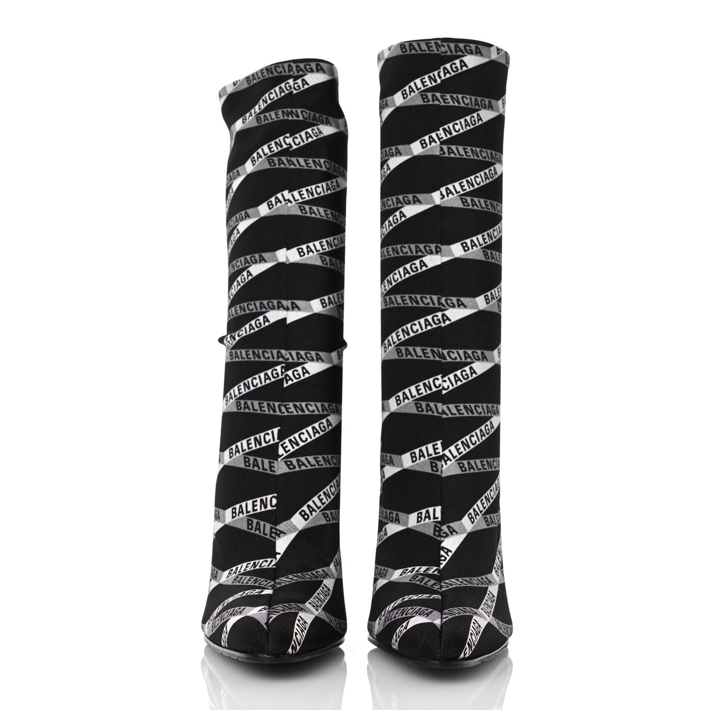 Spandex Losange Monogram 110mm Booties 40 Gris Black