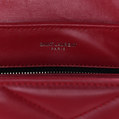 Saint Laurent Calfskin Y Quilted Monogram Toy Loulou Crossbody Bag New Lipstick 6 of 14