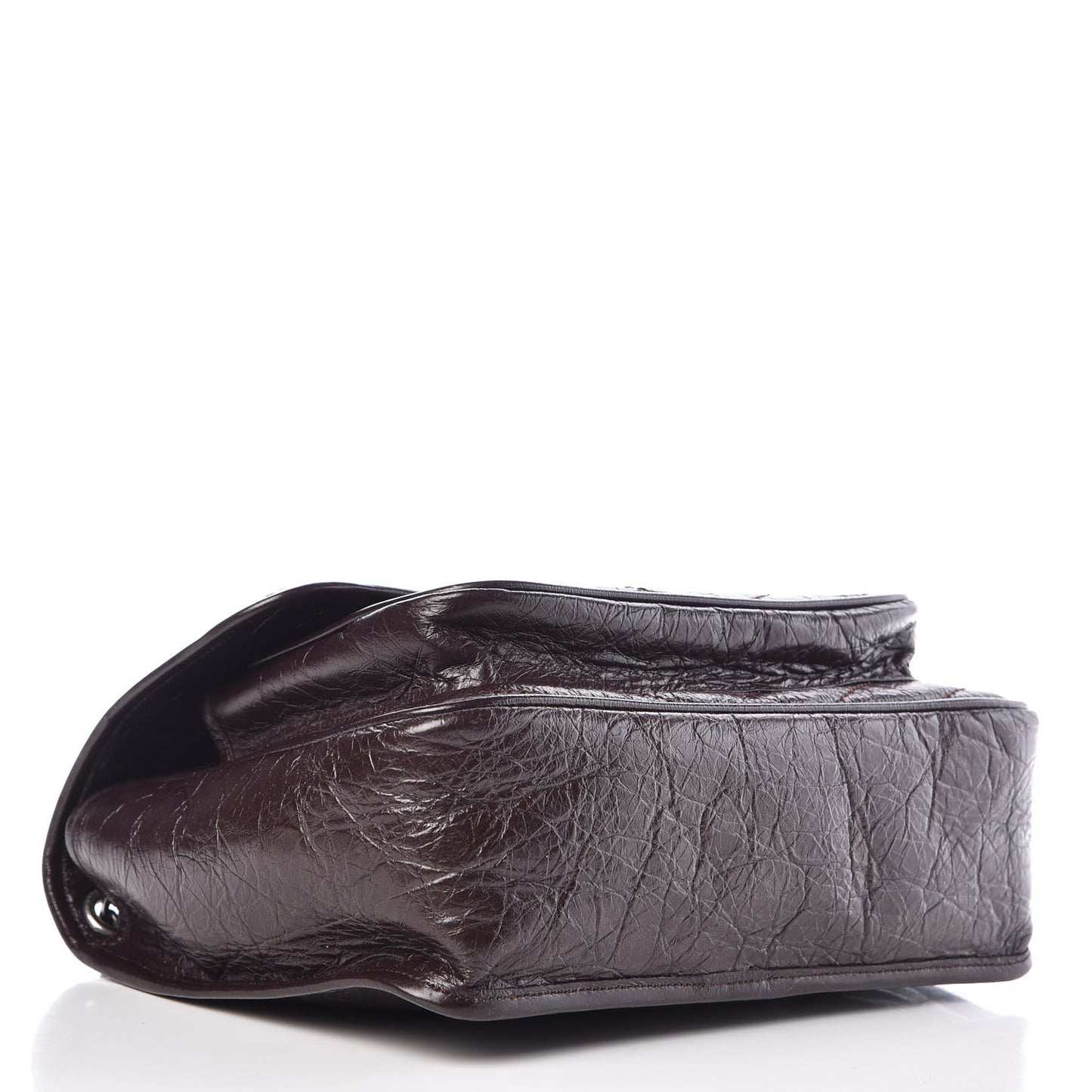 Crinkled Calfskin Matelasse Monogram Medium Niki Chain Satchel Tulip