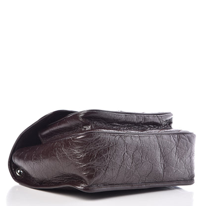 Saint Laurent Crinkled Calfskin Matelasse Monogram Medium Niki Chain Satchel Tulip 4 of 10