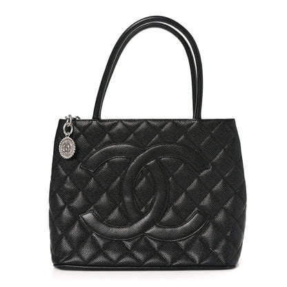 Chanel Caviar Quilted Medallion Tote Black 1 of 10