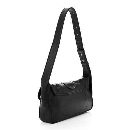 Gucci Goatskin Small GG Monochrome Aphrodite Shoulder Bag Black 3 of 10